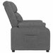 Fauteuil verstelbaar stof donkergrijs