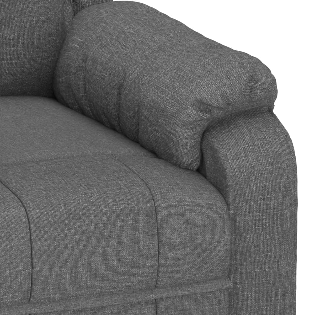 Fauteuil verstelbaar stof donkergrijs