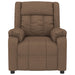 Fauteuil verstelbaar stof bruin