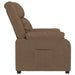 Fauteuil verstelbaar stof bruin