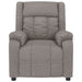 Fauteuil verstelbaar stof taupe
