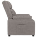 Fauteuil verstelbaar stof taupe
