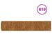 Gazonranden 10 stuks 20x103 cm flexibel cortenstaal