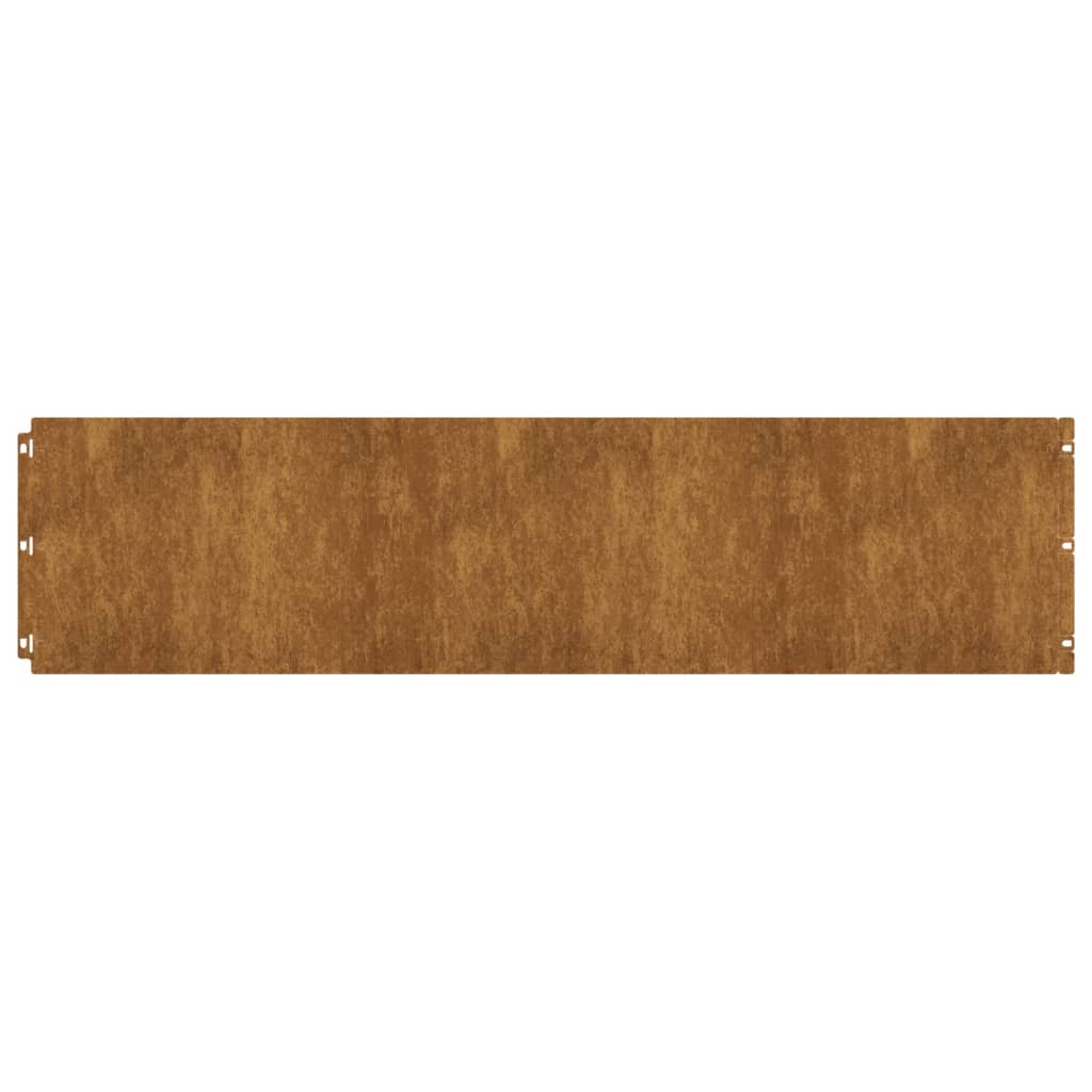 Gazonranden 10 stuks 25x103 cm flexibel cortenstaal