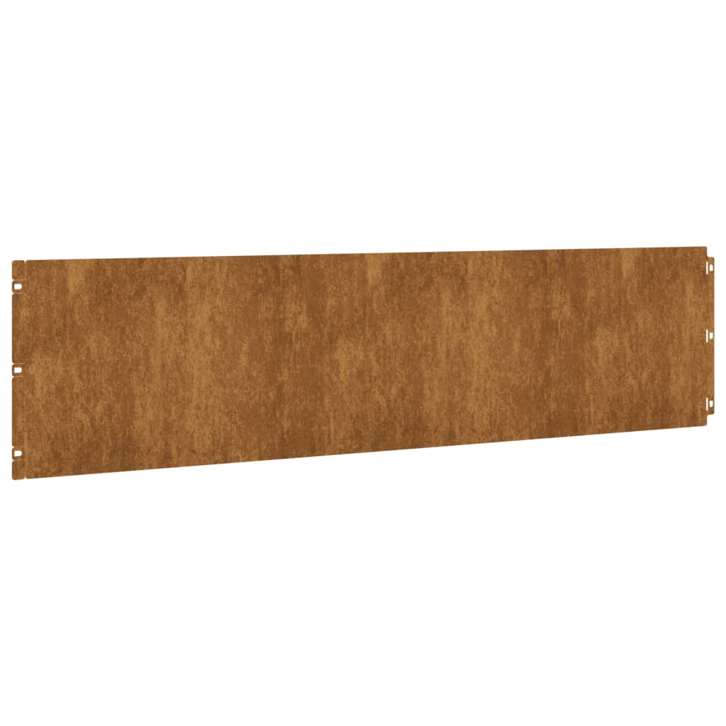Gazonranden 10 stuks 25x103 cm flexibel cortenstaal