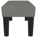 Bankje 70x30x30 cm stof donkergrijs