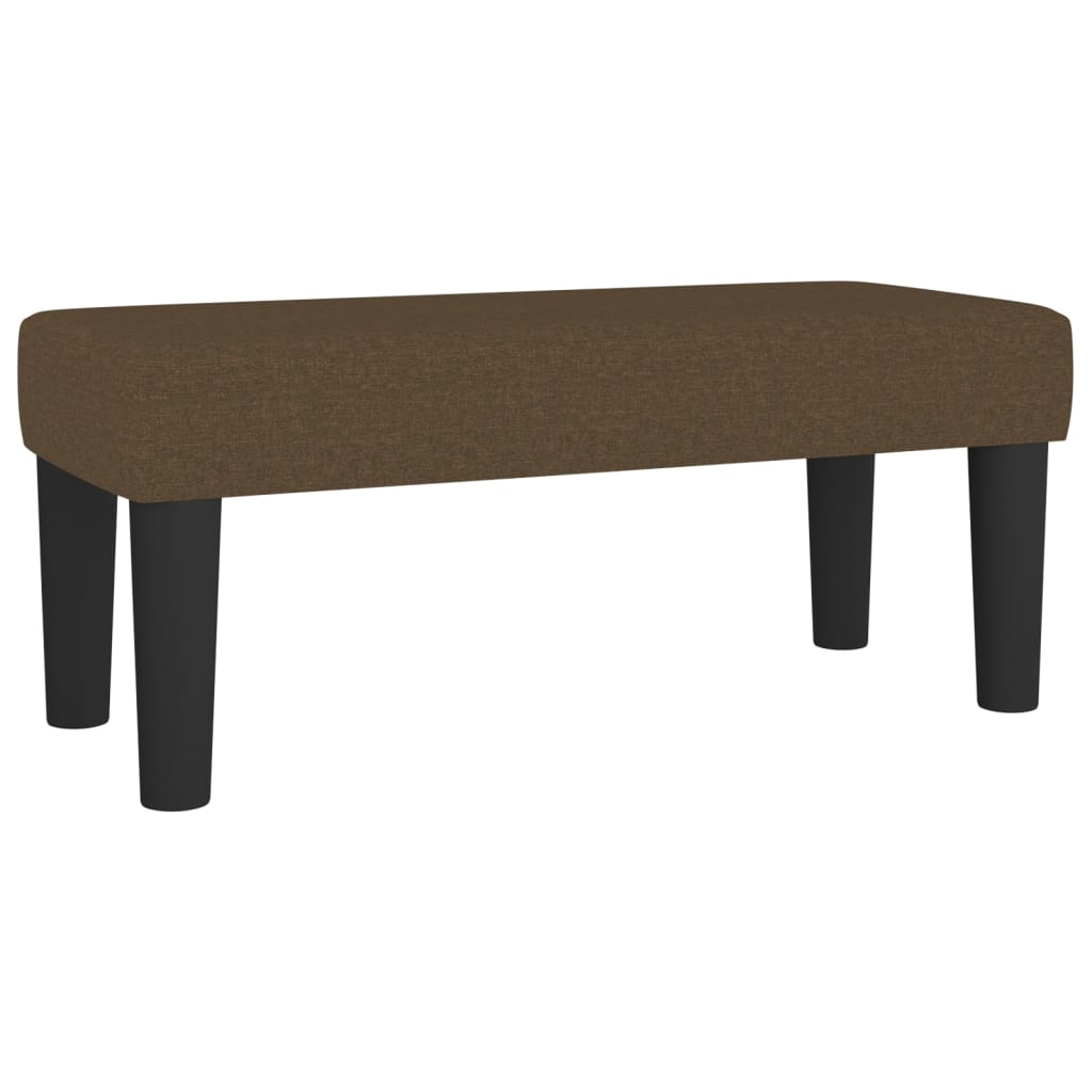 Bankje 70x30x30 cm stof bruin