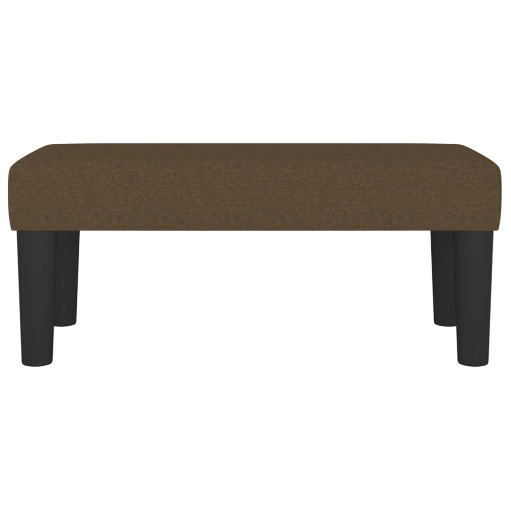 Bankje 70x30x30 cm stof bruin