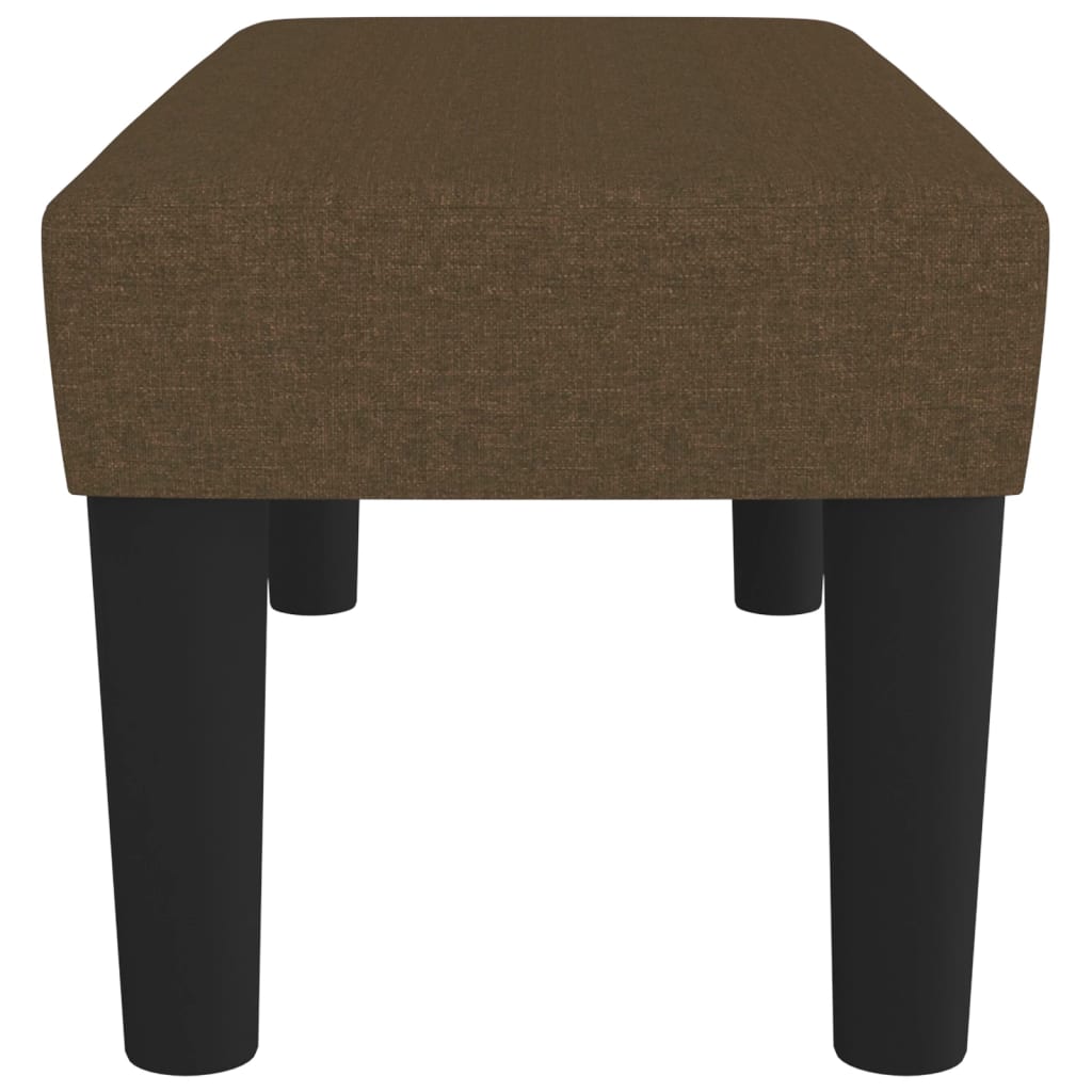 Bankje 70x30x30 cm stof bruin