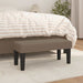Bankje 70x30x30 cm stof taupe