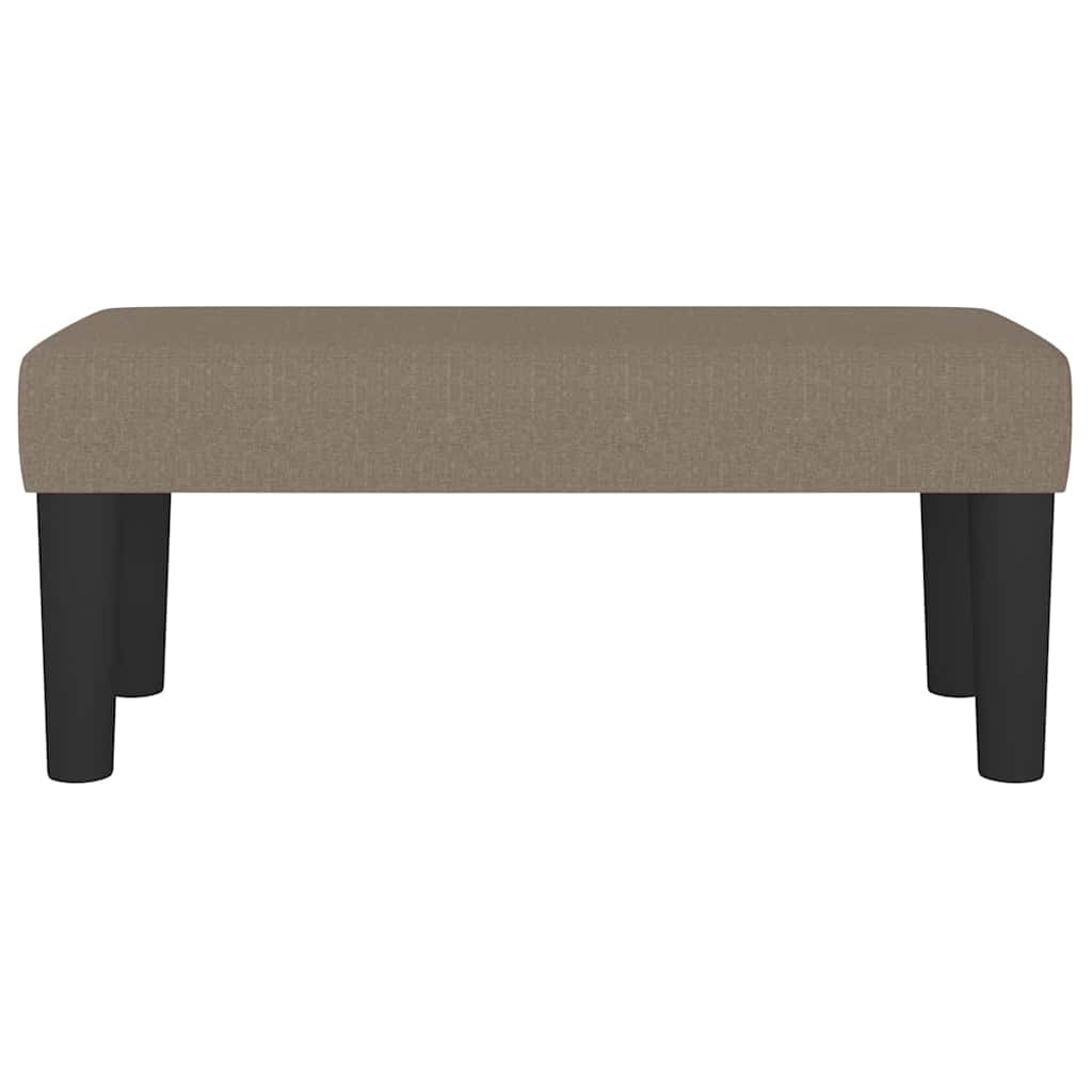 Bankje 70x30x30 cm stof taupe
