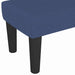 Bankje 70x30x30 cm stof blauw