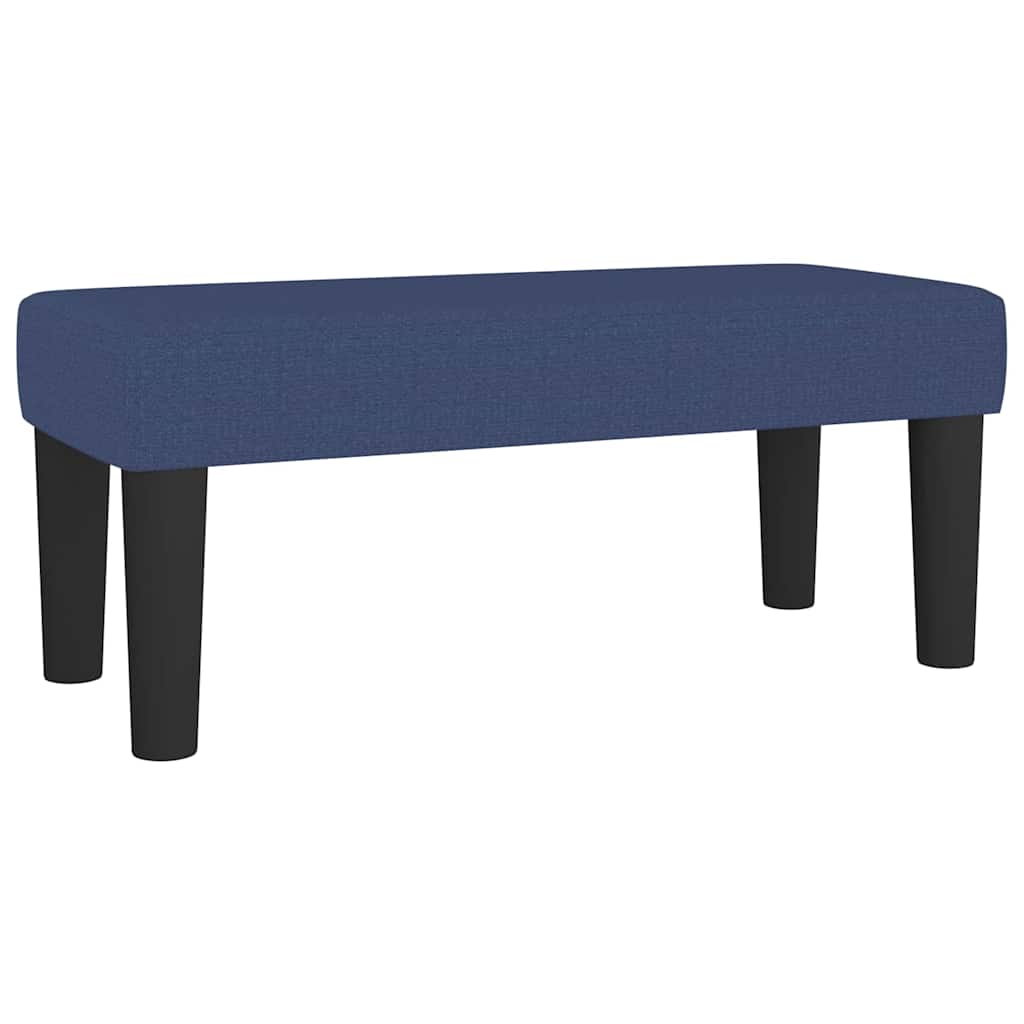 Bankje 70x30x30 cm stof blauw