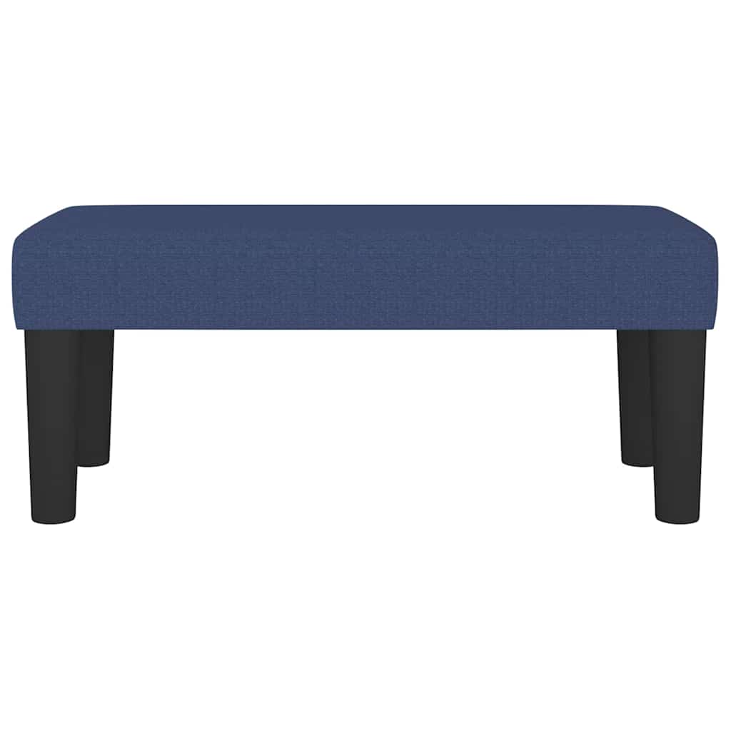 Bankje 70x30x30 cm stof blauw