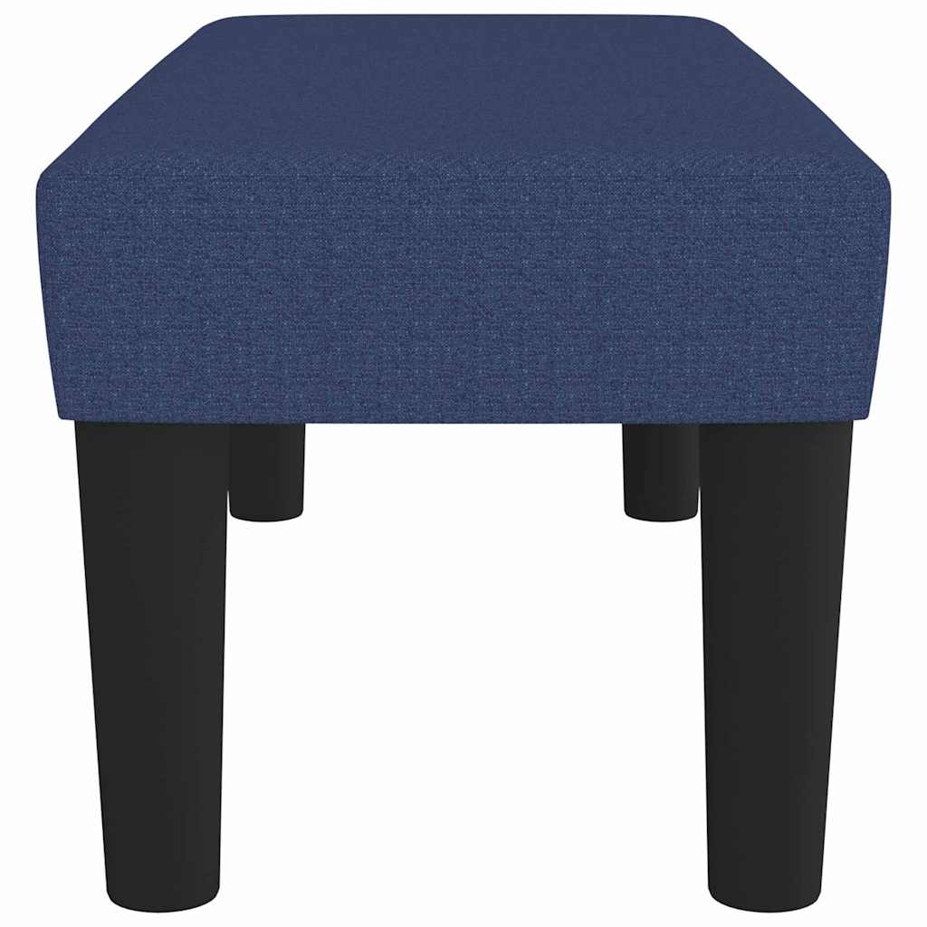 Bankje 70x30x30 cm stof blauw