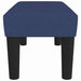 Bankje 70x30x30 cm stof blauw