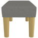 Bankje 70x30x30 cm stof donkergrijs