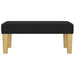 Bankje 70x30x30 cm stof zwart