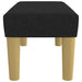 Bankje 70x30x30 cm stof zwart