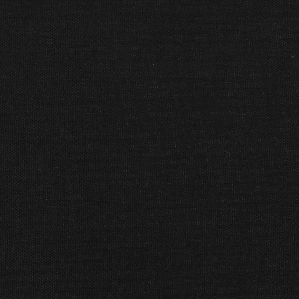 Bankje 70x30x30 cm stof zwart