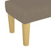 Bankje 70x30x30 cm stof taupe