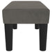 Bankje 70x30x30 cm fluweel donkergrijs