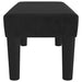 Bankje 70x30x30 cm fluweel zwart