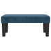 Bankje 70x30x30 cm fluweel donkerblauw