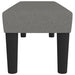 Bankje 100x30x30 cm stof donkergrijs