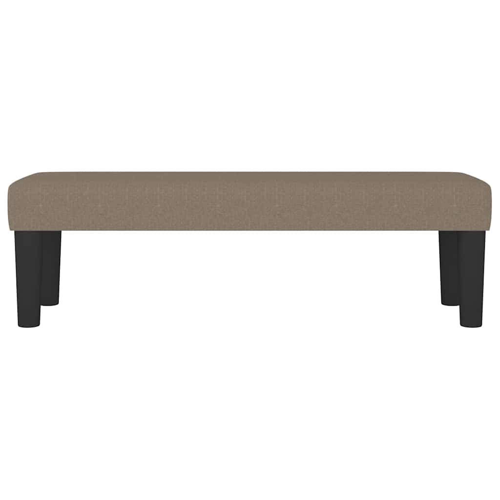 Bankje 100x30x30 cm stof taupe