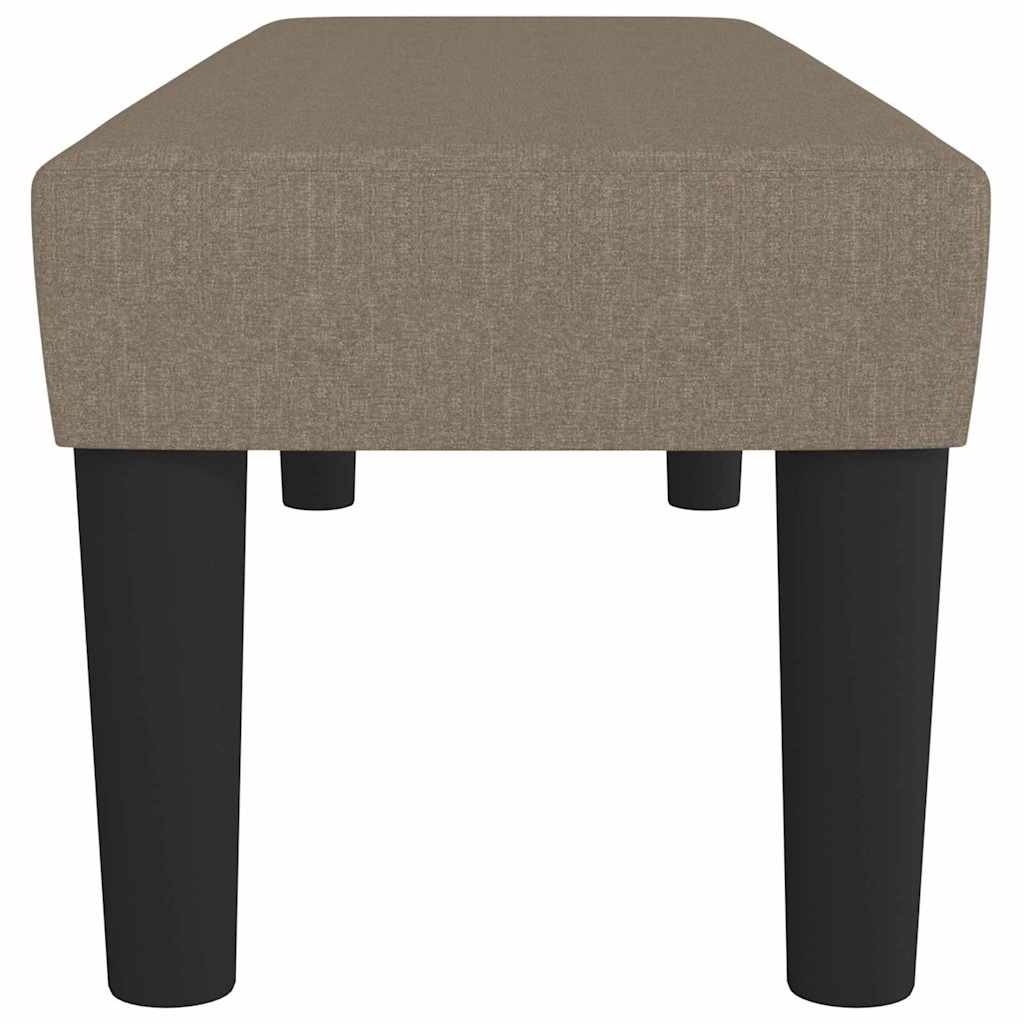 Bankje 100x30x30 cm stof taupe