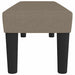 Bankje 100x30x30 cm stof taupe