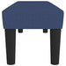Bankje 100x30x30 cm stof blauw