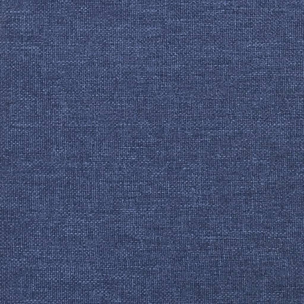 Bankje 100x30x30 cm stof blauw