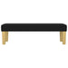 Bankje 100x30x30 cm stof zwart