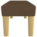 Bankje 100x30x30 cm stof donkerbruin