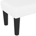 Bankje 100x30x30 cm kunstleer wit