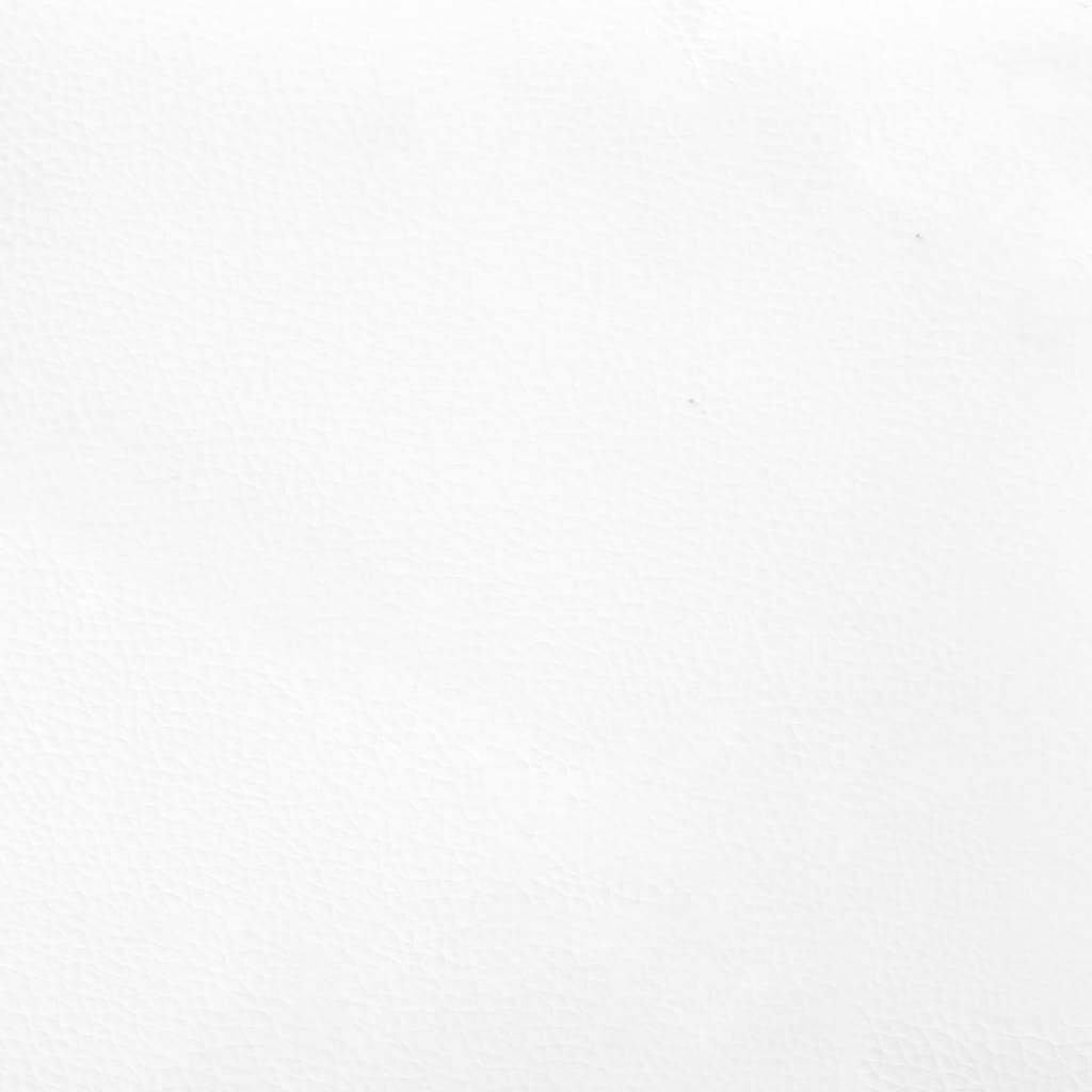 Bankje 100x30x30 cm kunstleer wit