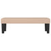 Bankje 100x30x30 cm kunstleer cappuccinokleurig
