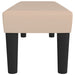 Bankje 100x30x30 cm kunstleer cappuccinokleurig