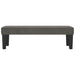 Bankje 100x30x30 cm fluweel donkergrijs