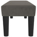 Bankje 100x30x30 cm fluweel donkergrijs
