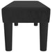Bankje 100x30x30 cm fluweel zwart