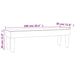Bankje 100x30x30 cm fluweel zwart