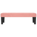 Bankje 100x30x30 cm fluweel roze