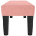 Bankje 100x30x30 cm fluweel roze