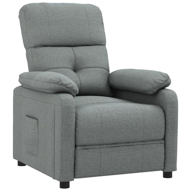 Fauteuil verstelbaar stof donkergrijs