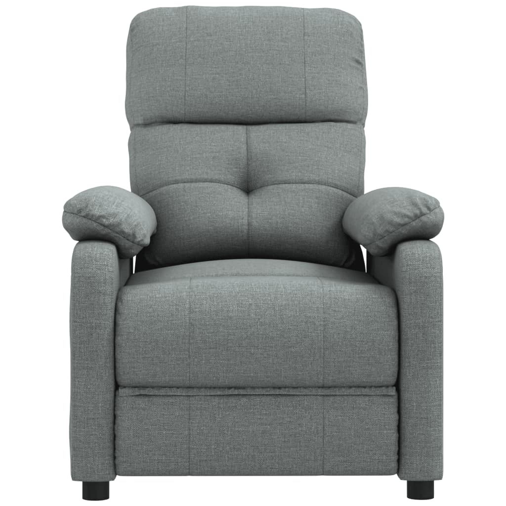 Fauteuil verstelbaar stof donkergrijs