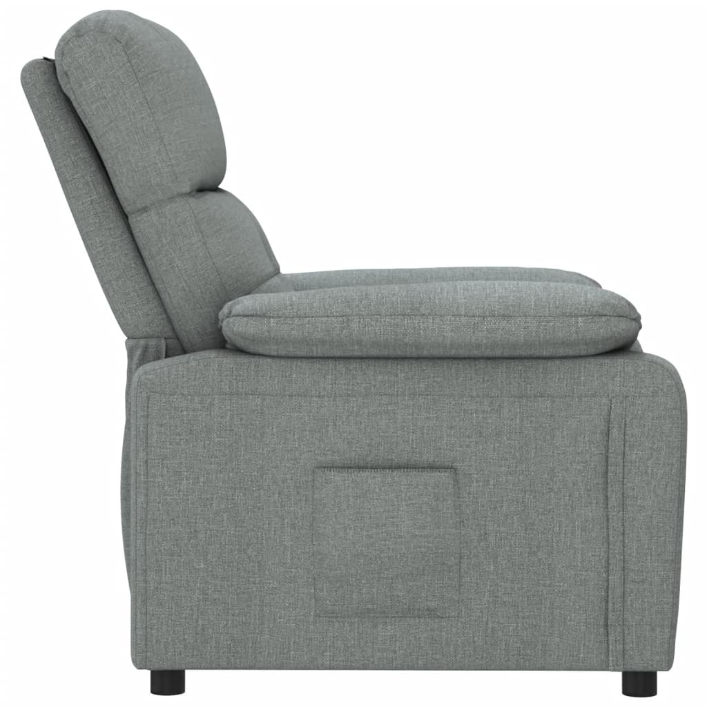 Fauteuil verstelbaar stof donkergrijs
