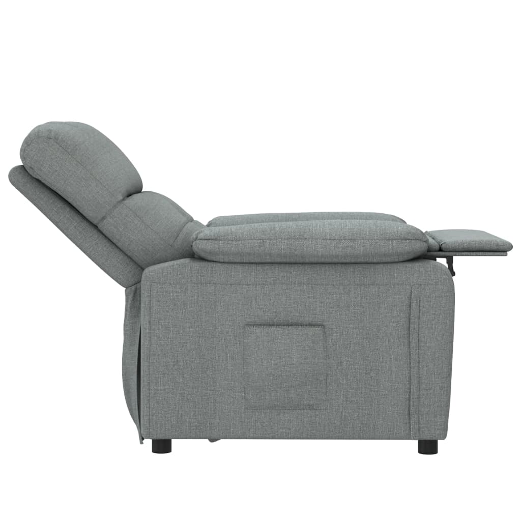 Fauteuil verstelbaar stof donkergrijs